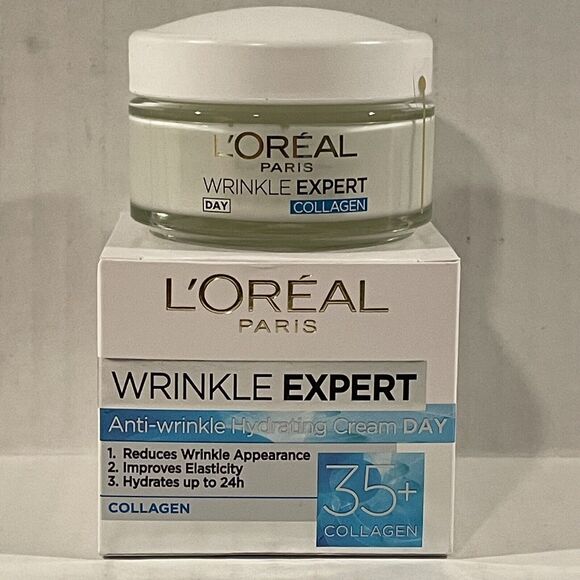 L'Oreal Wrinkle Expert Anti-Wrinkle Hydrating Day Cream 35+ Collagen 50ml/1.7oz - Picture 2 of 7